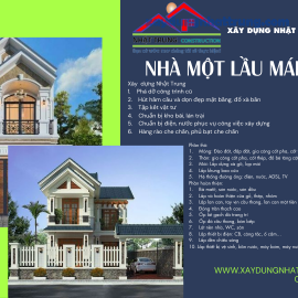 Thi công một trệt một lầu mái thái tại quận 12