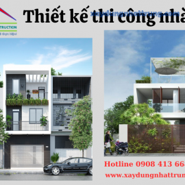 Thiết kế thi công nhà phố