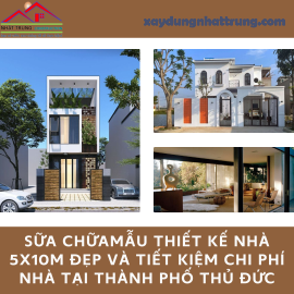 Mẫu thiết kế nhà 5x10m đẹp và tiết kiệm chi phí